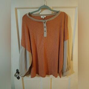 Umgee Oversized Cotton Shirt Size Medium